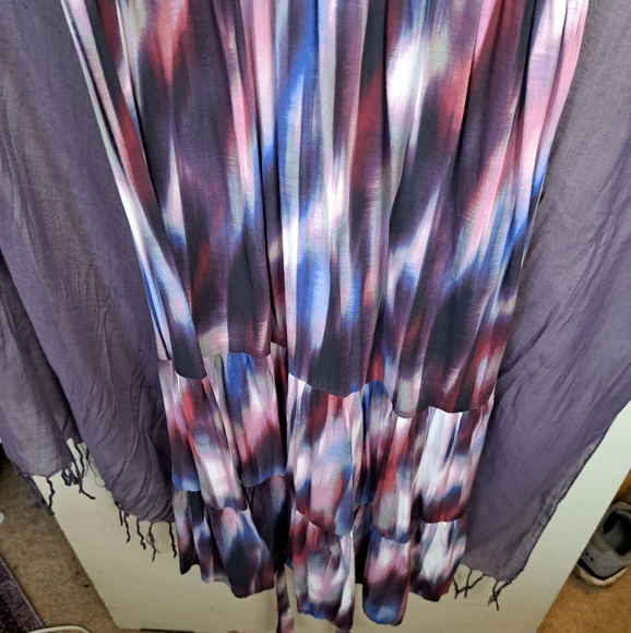 Torrid Tiered Tie Dye Maxi Dress size 2X size 18/20 - Picture 2 of 4
